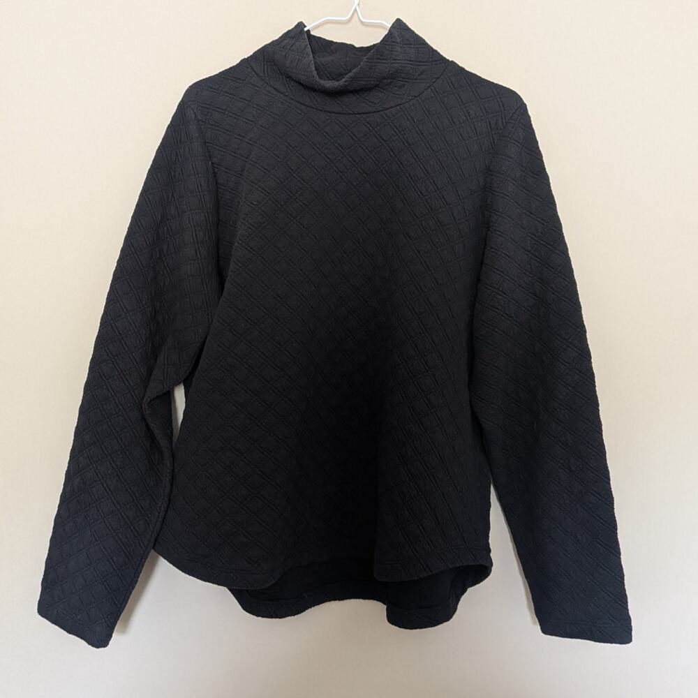 J.Crew Preppy Clean Girl Quilted Diamond Mockneck Pullover